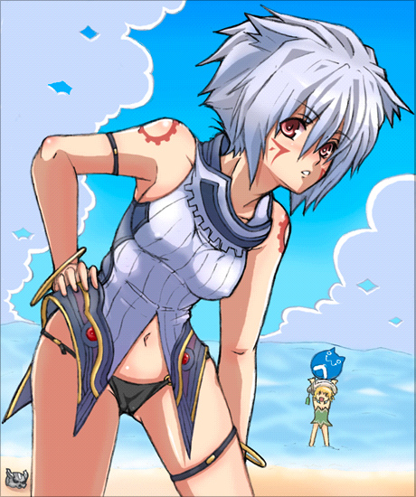 haseo and atoli (.hack// and 2 more) drawn by kannagi_kaname