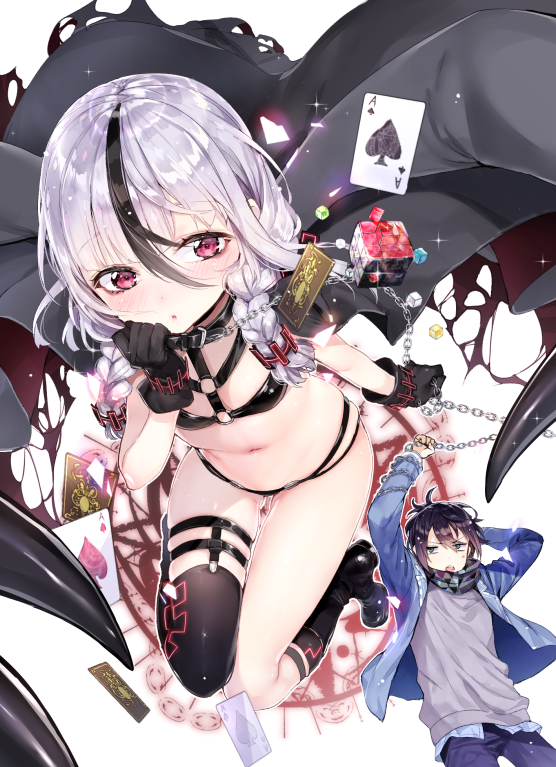 houbami reiji and clanleu shimishika (isekai nara neet ga hataraku to omotta?) drawn by nekometaru