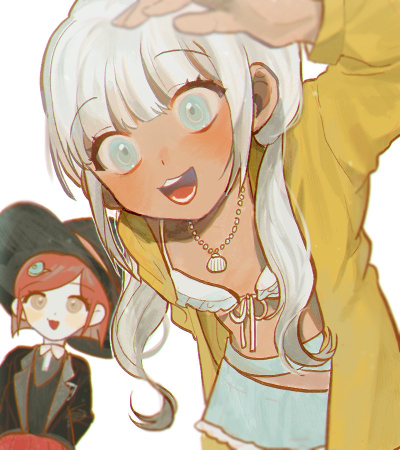 yumeno himiko and yonaga angie (danganronpa and 1 more) drawn by g0m_0