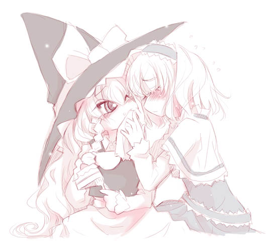 kirisame marisa and alice margatroid (touhou) drawn by usoneko