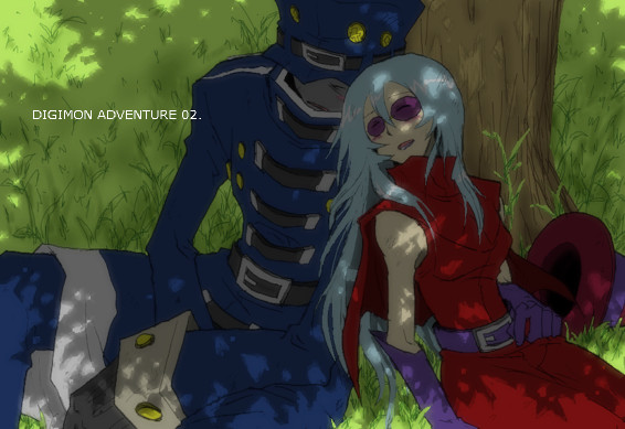 archnemon and mummymon (digimon and 1 more) drawn by amatera