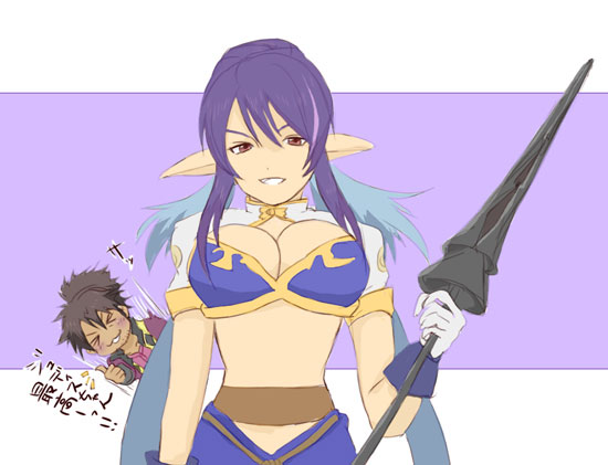 judith and raven (tales of and 1 more) drawn by hon_(orange-ade)