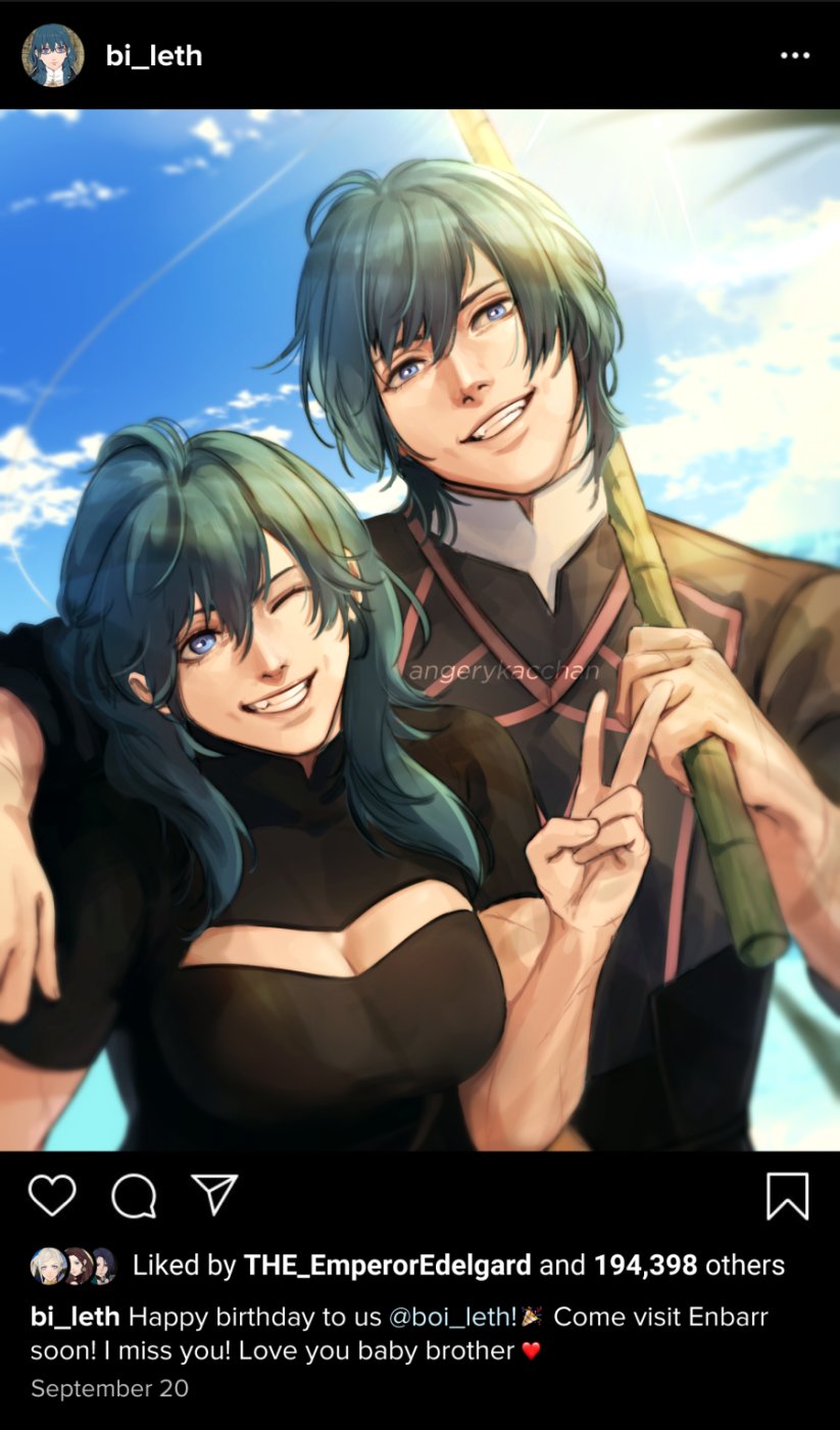 female byleth and male byleth (fire emblem and 1 more) drawn by angerykacchan