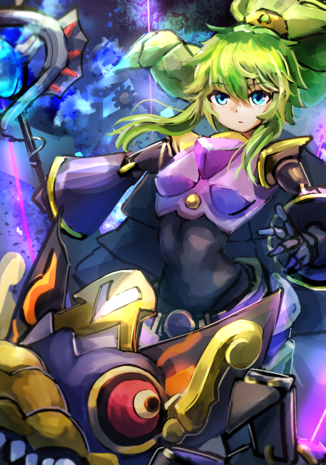 winda, el shaddoll winda, and pulao wind of the yang zing (yu-gi-oh!) drawn by hatano_kiyoshi