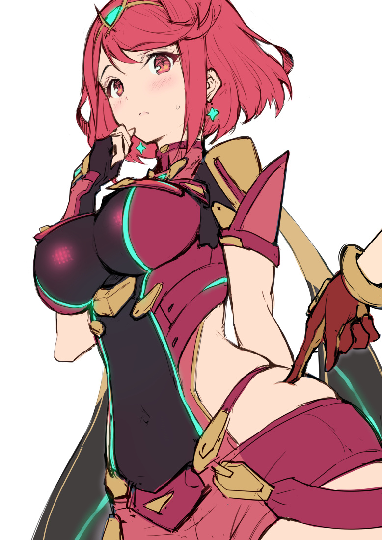 pyra and rex (xenoblade chronicles and 1 more) drawn by haoni
