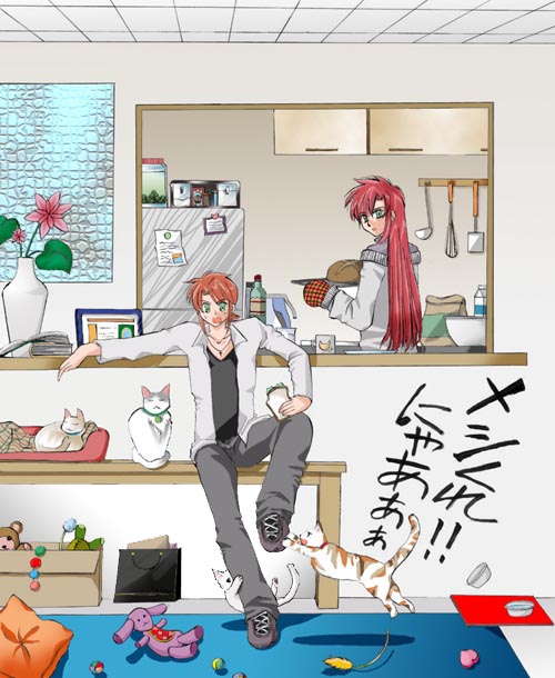 luke fon fabre and asch (tales of and 1 more) drawn by echigo_usagi