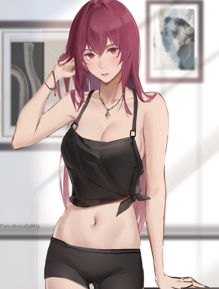scathach (fate and 1 more) drawn by rifu_(643763873)