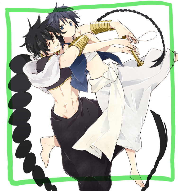 aladdin and judal (magi the labyrinth of magic) drawn by simekirikowai