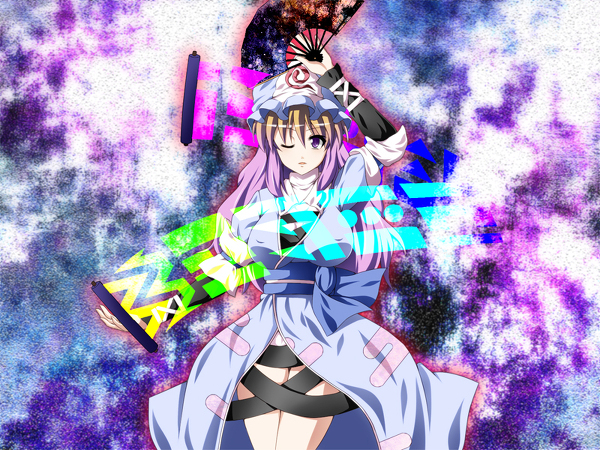 saigyouji yuyuko and hijiri byakuren (touhou) drawn by fal_(falketto)