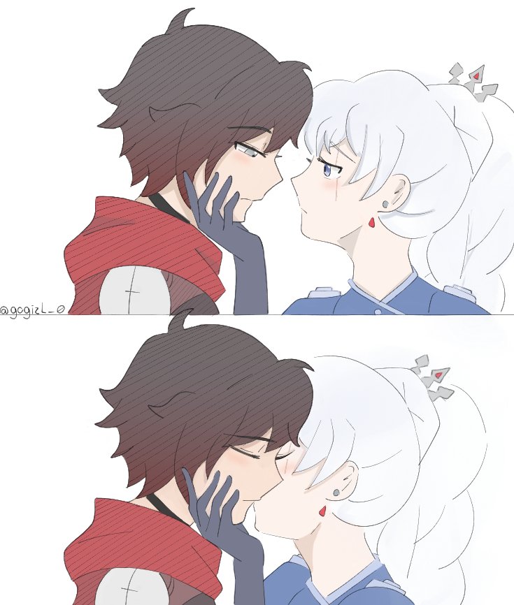 ruby rose and weiss schnee (rwby) drawn by gogirl_0