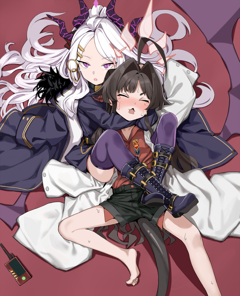 hina and kasumi (blue archive) drawn by hoshiya_takahito