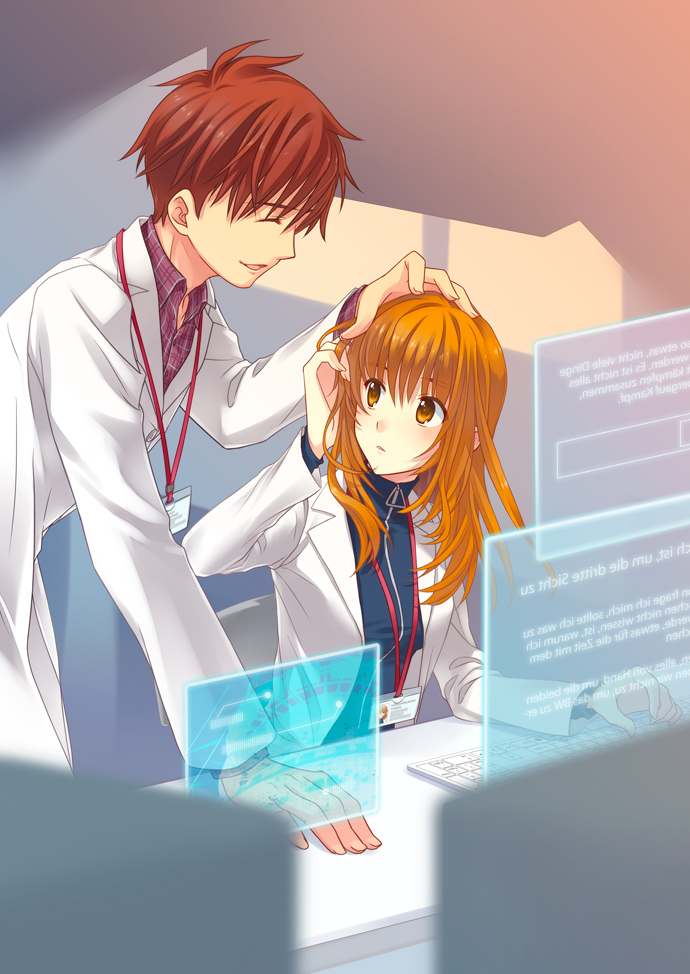 tanaka yubiseiharukana and kaburaki ryougo (ever 17) drawn by takigawa_yuu