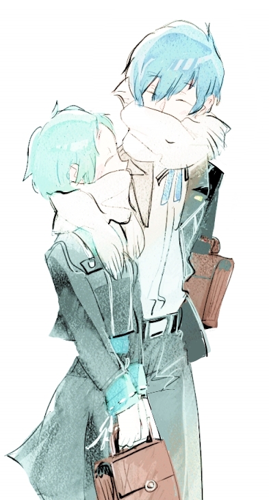 yuuki makoto and yamagishi fuuka (persona and 1 more) drawn by sutei_(giru)