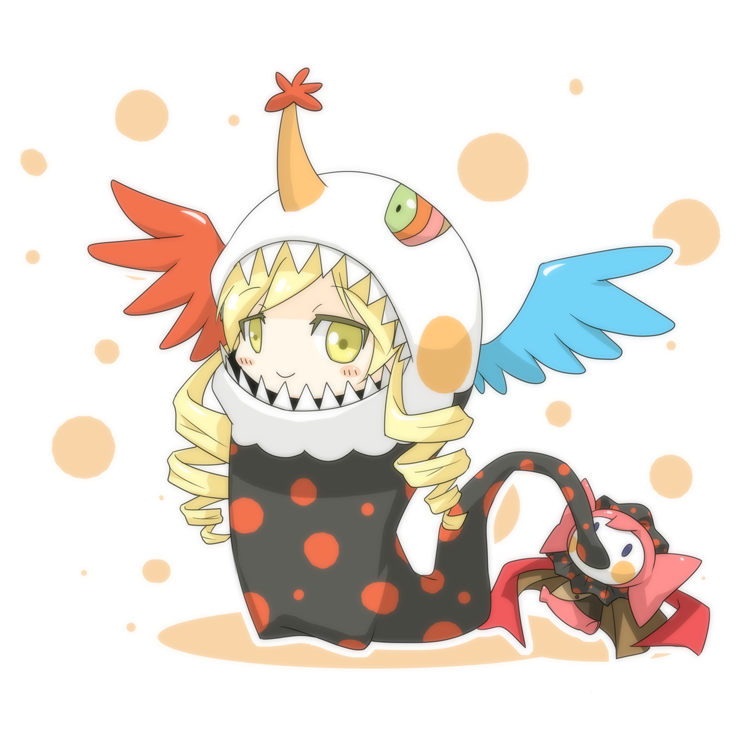 tomoe mami and charlotte (mahou shoujo madoka magica) drawn by miri_q