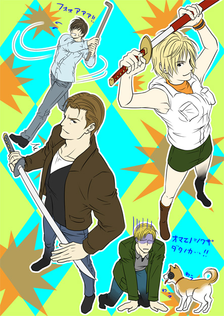 heather mason, james sunderland, henry townshend, and harry mason (silent hill and 4 more) drawn by tachibana_subaru