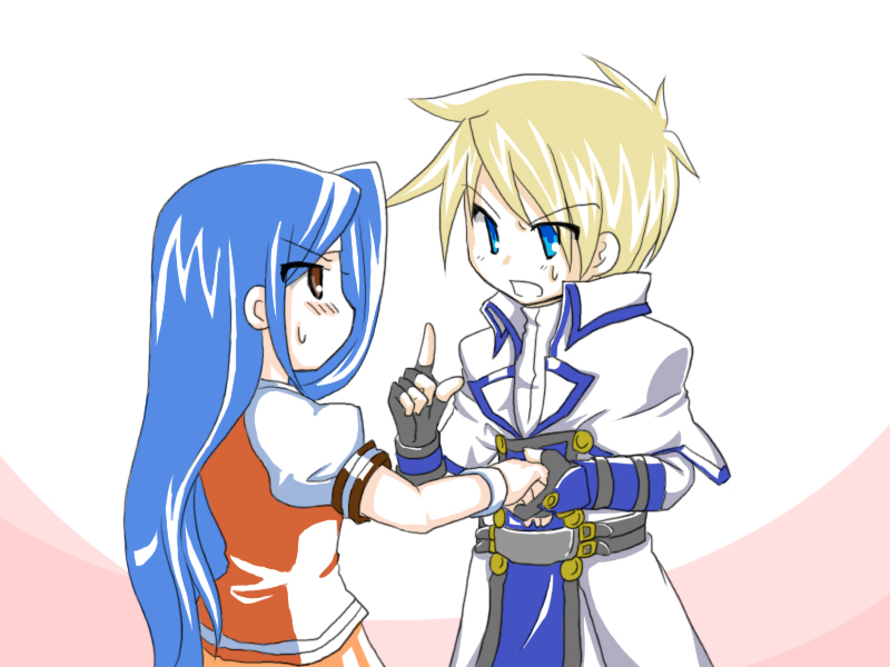ky kiske and tsuzura saki (guilty gear and 2 more) drawn by ryuuri_(aoithigo)