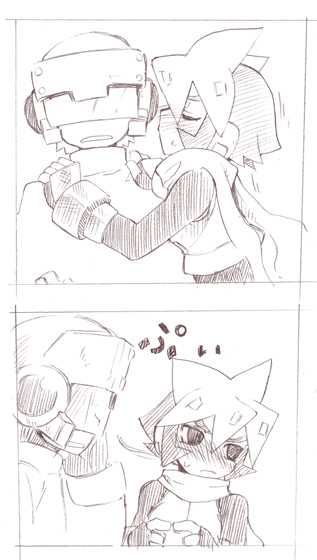 atlas (mega man and 2 more) drawn by shigehiro_(hiroi_heya)