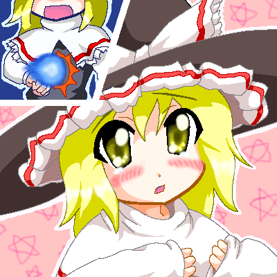 kirisame marisa (touhou and 2 more) drawn by myonde