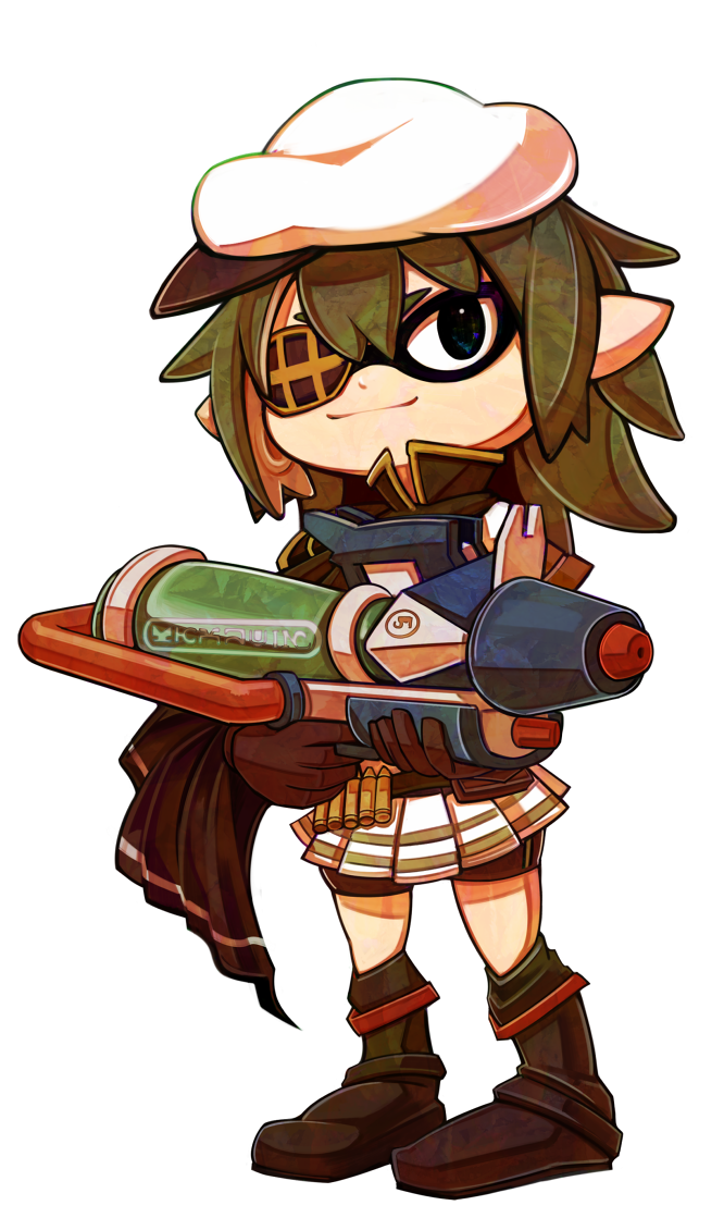 inkling player character, kiso, and kiso kai ni (kantai collection and 2 more) drawn by ryuuto_(ryutopia)