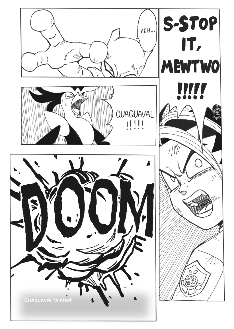 nemona, mewtwo, and quaquaval (pokemon and 3 more) drawn by snoozincopter