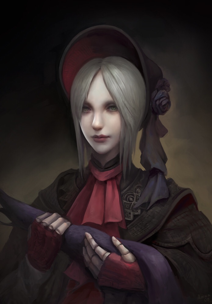 hunter and plain doll (bloodborne) drawn by yu_xinhe