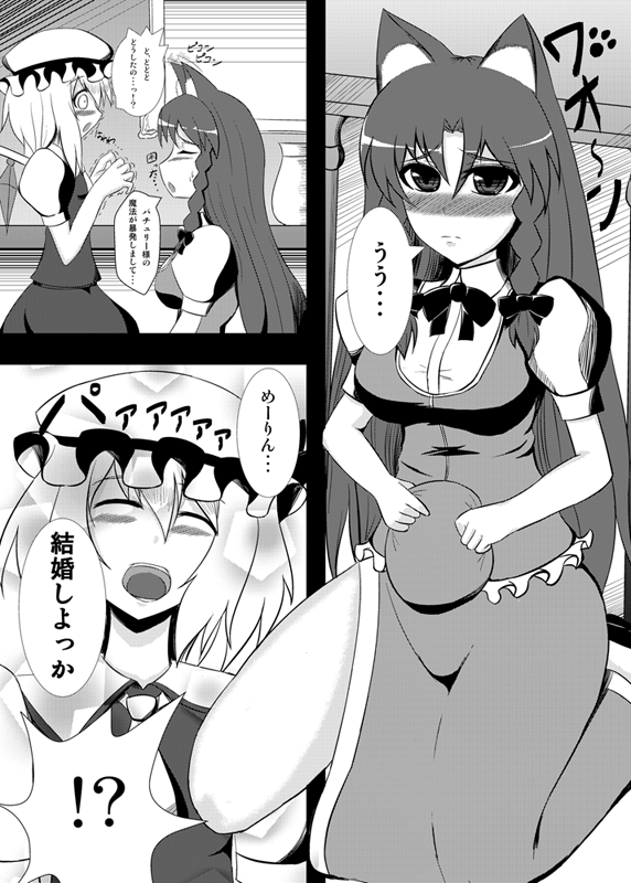 flandre scarlet and hong meiling (touhou) drawn by ryuu_(dragon'snest)