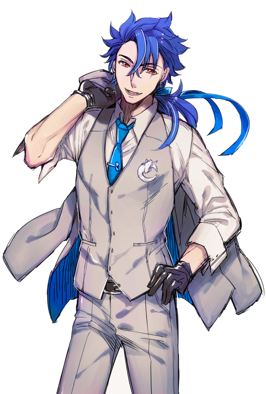 cu chulainn (fate and 1 more) drawn by nishi_juuji