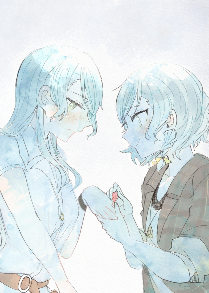 hikawa sayo and hikawa hina (bang dream!) drawn by itomugi-kun