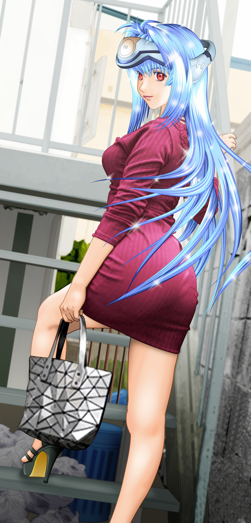 kos-mos (xenosaga and 2 more) drawn by suzu_danna