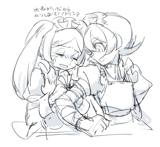 peacock and bloody marie (skullgirls) drawn by notoro