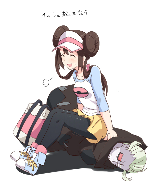 rosa and ghetsis (pokemon and 1 more) drawn by hyakuen_raitaa