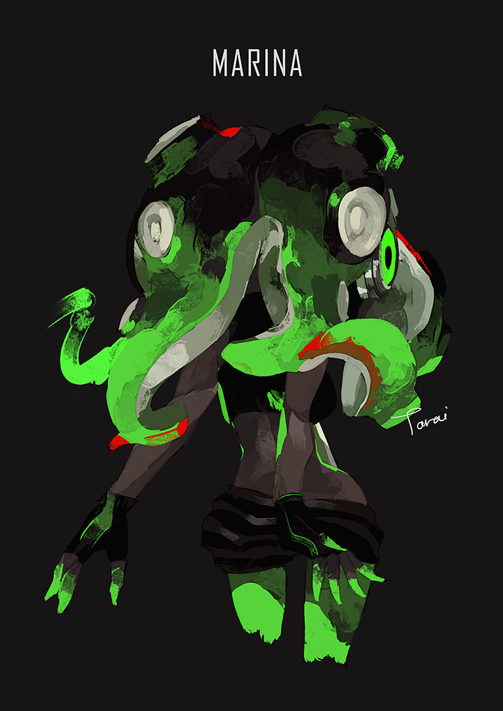 marina (splatoon and 1 more) drawn by tarai_(silica5)