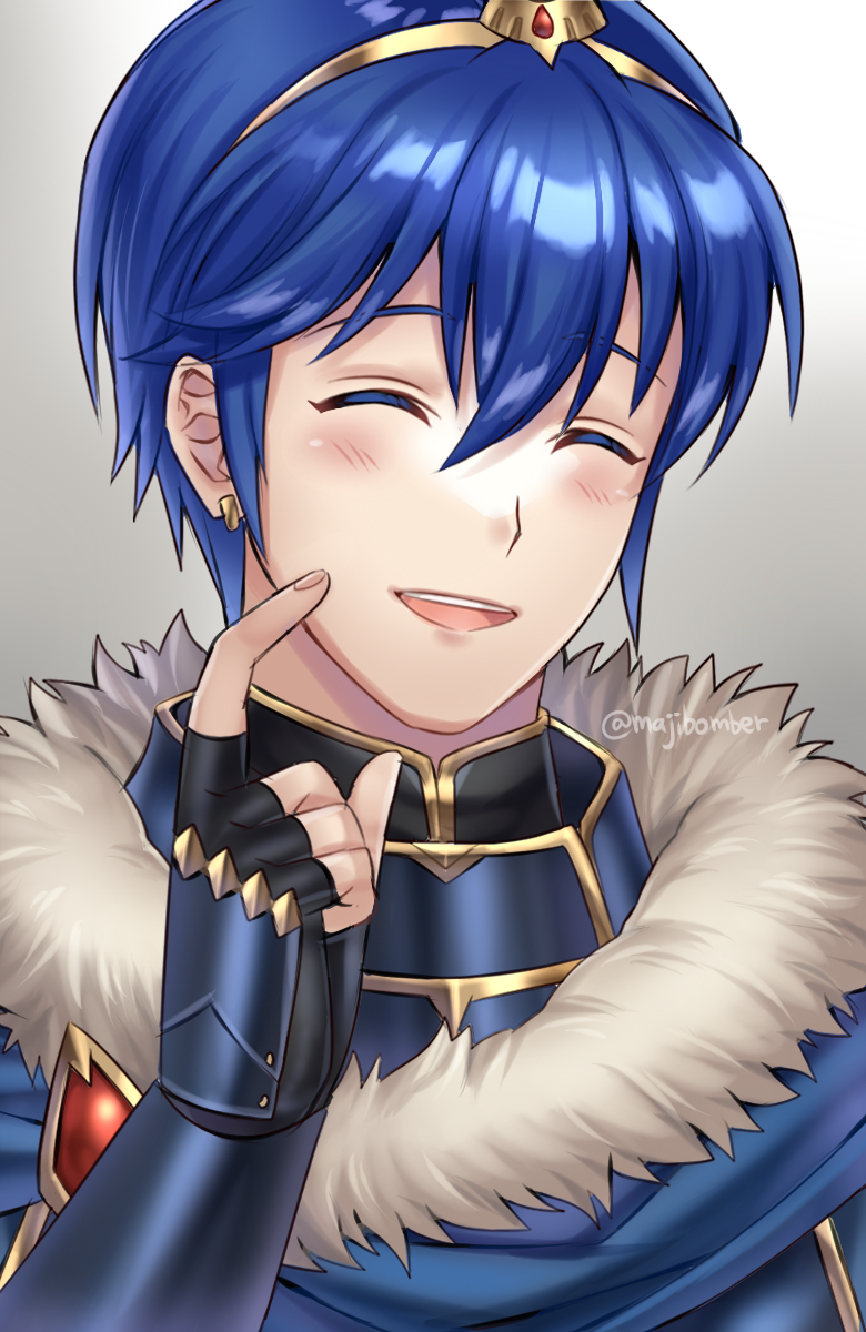 marth (fire emblem and 2 more) drawn by maji_(majibomber)