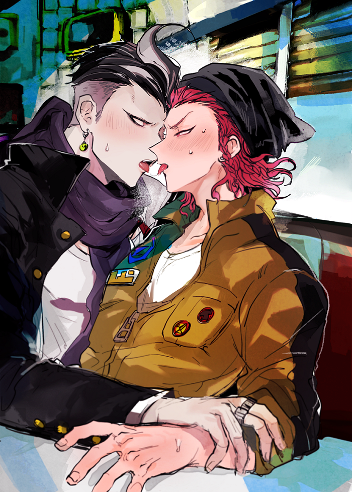 soda kazuichi and tanaka gundham (danganronpa and 1 more) drawn by joonoyuki