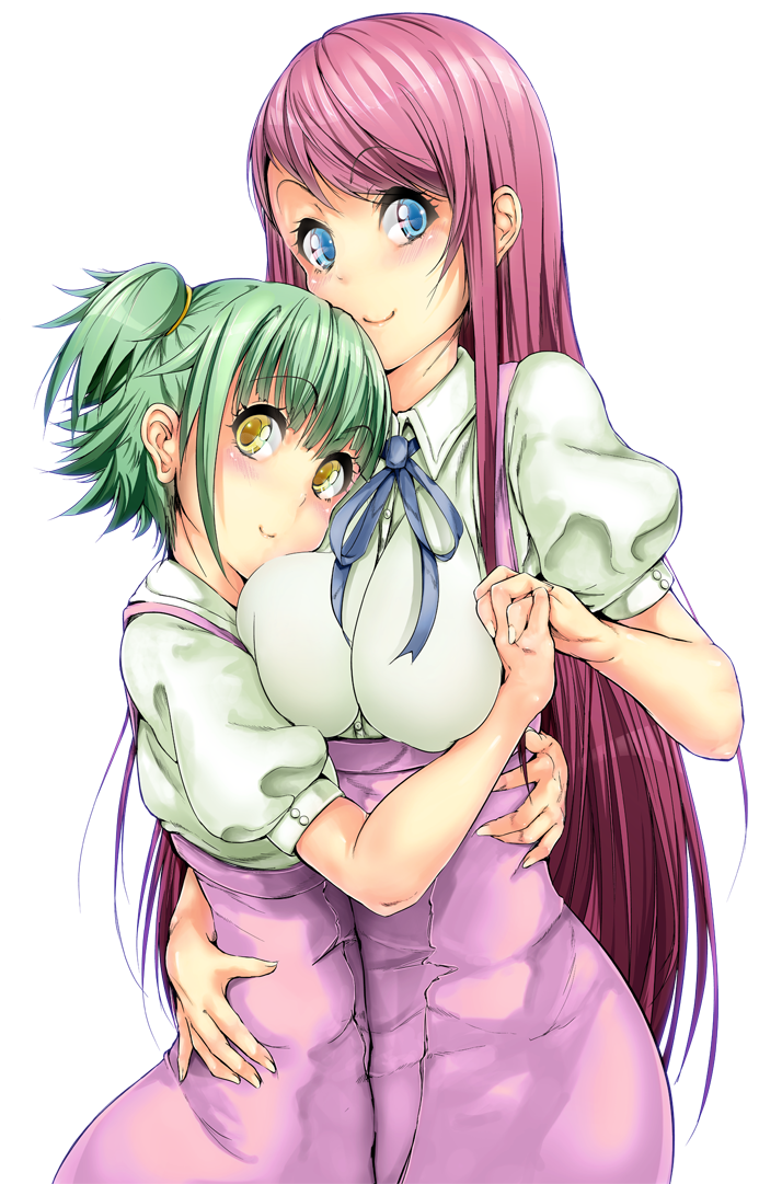 ooki futaba and kohinata hikari (amanchu!) drawn by suzuhane_suzu