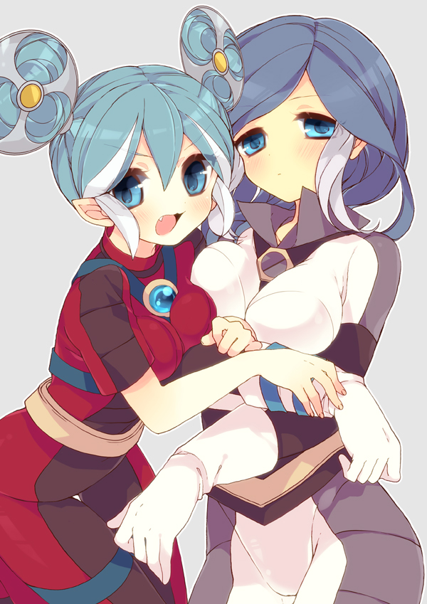 urubida and maquia (inazuma eleven) drawn by moriyama_shijimi