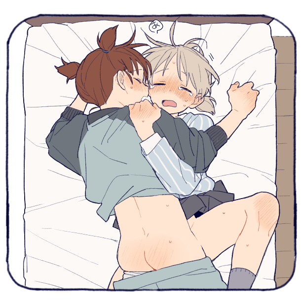 aki and mikko (girls und panzer) drawn by dayama