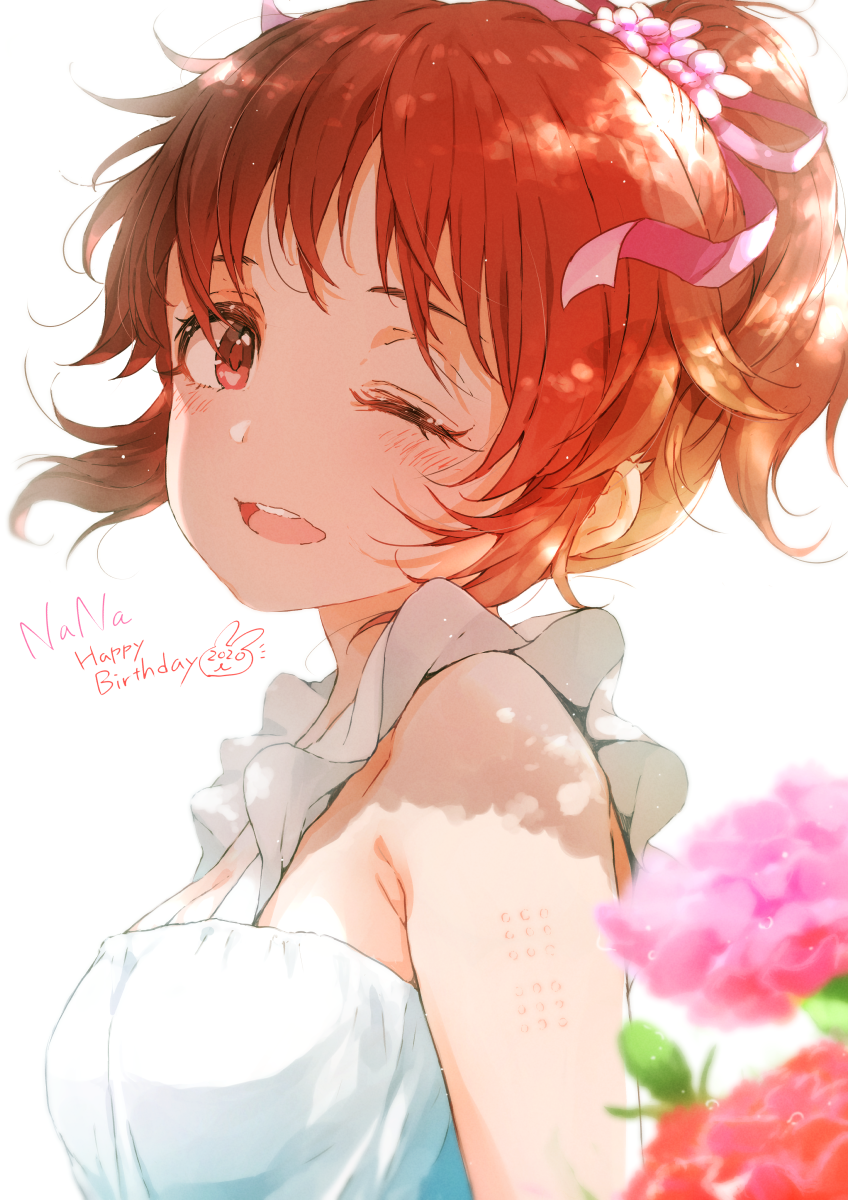 abe nana (idolmaster and 1 more) drawn by gomennasai