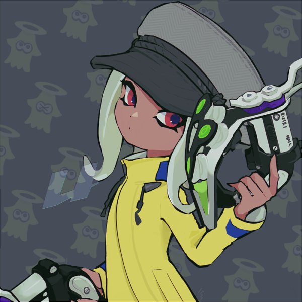 octoling player character and octoling girl (splatoon) drawn by imaikuy0