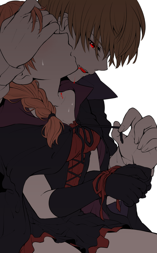 kagura and okita sougo (gintama) drawn by chawa_(chawawa)