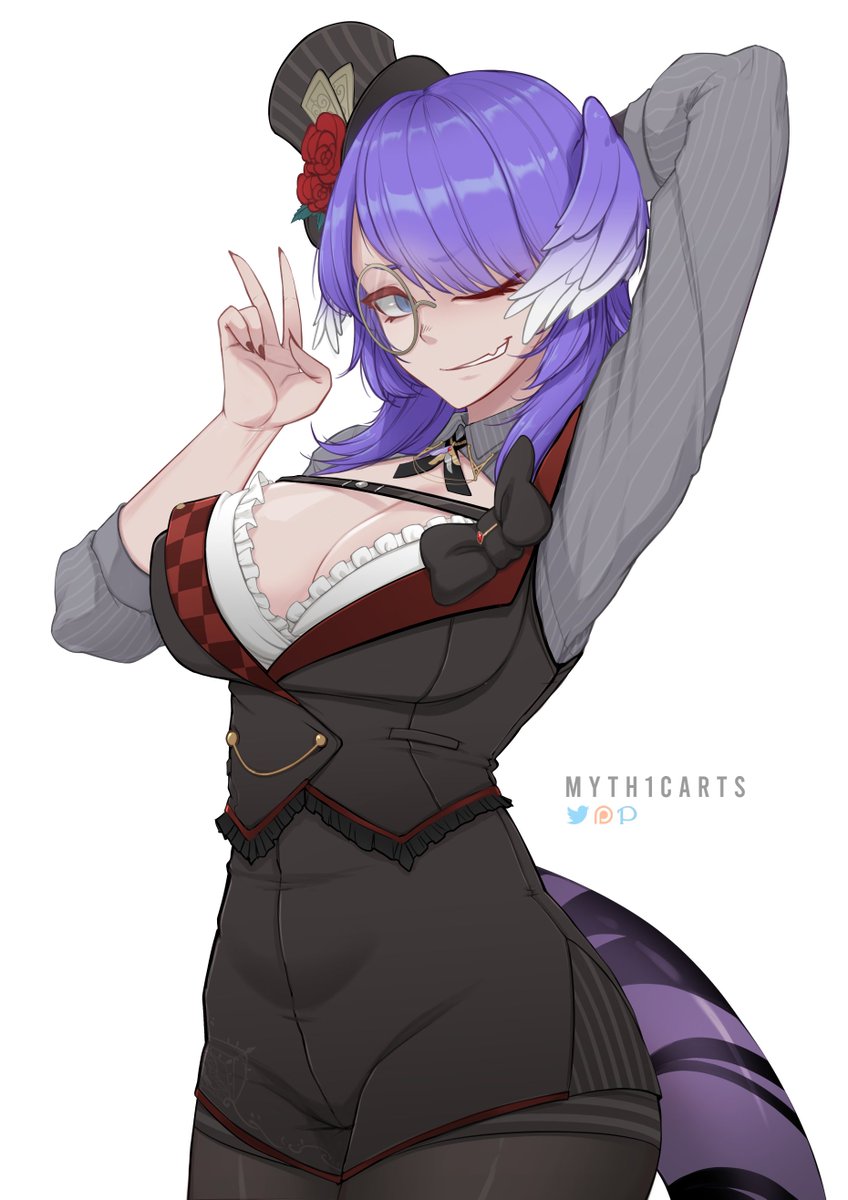 selen tatsuki (nijisanji and 1 more) drawn by myth1carts