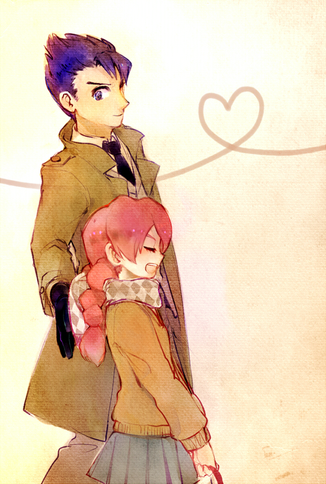 gouenji yuuka and utsunomiya toramaru (inazuma eleven and 1 more) drawn by 100redhot