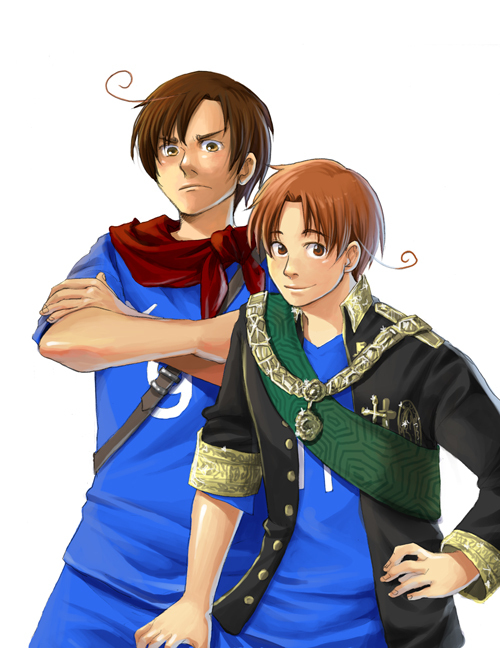 northern italy and southern italy (axis powers hetalia) drawn by sherry_lai
