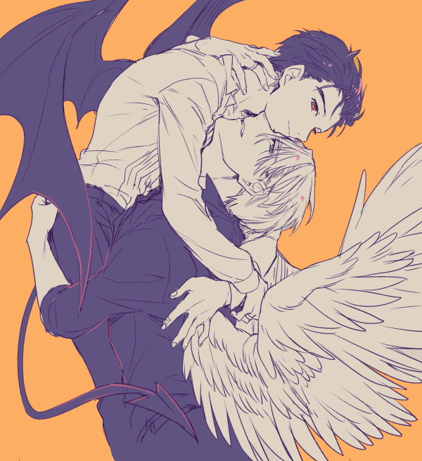 katsuki yuuri and viktor nikiforov (yuri!!! on ice) drawn by kuroemon