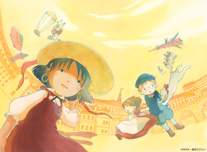 nadia la arwall, king, jean roque lartigue, marie en carlsberg, nemo, and 12 more (fushigi no umi no nadia) drawn by iwaoka_hisae
