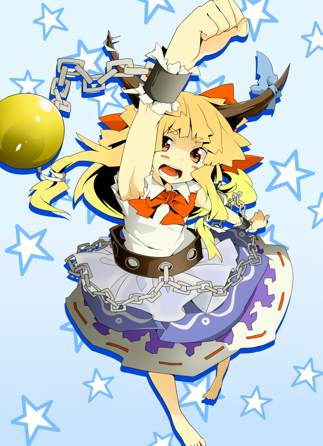 ibuki suika (touhou) drawn by oguro_(moyashi_2-hon)