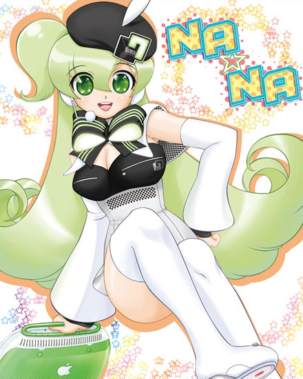 macne nana (apple inc. and 2 more) drawn by kuga_(nimonimo)