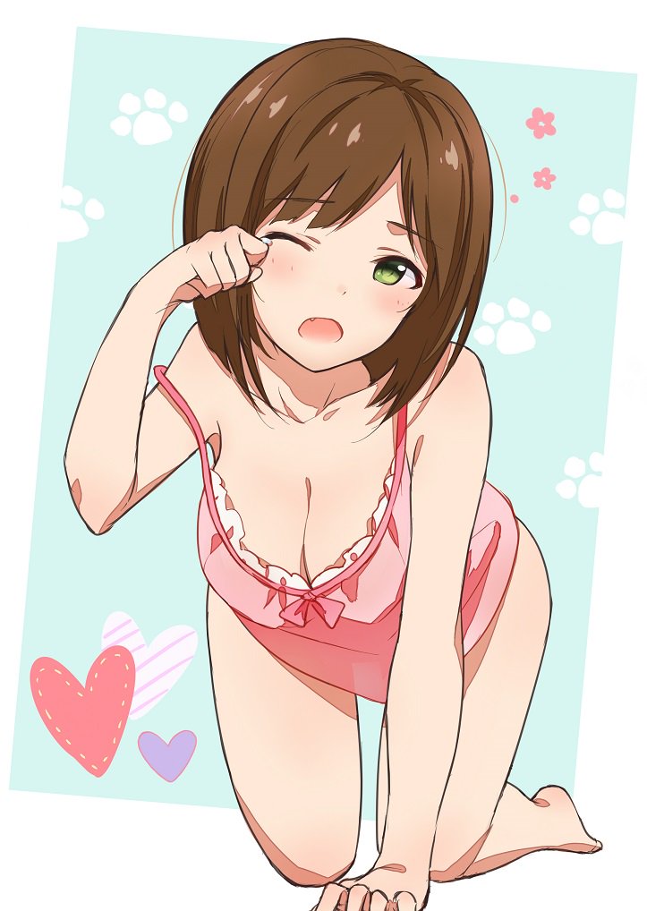 maekawa miku (idolmaster and 1 more) drawn by takeashiro