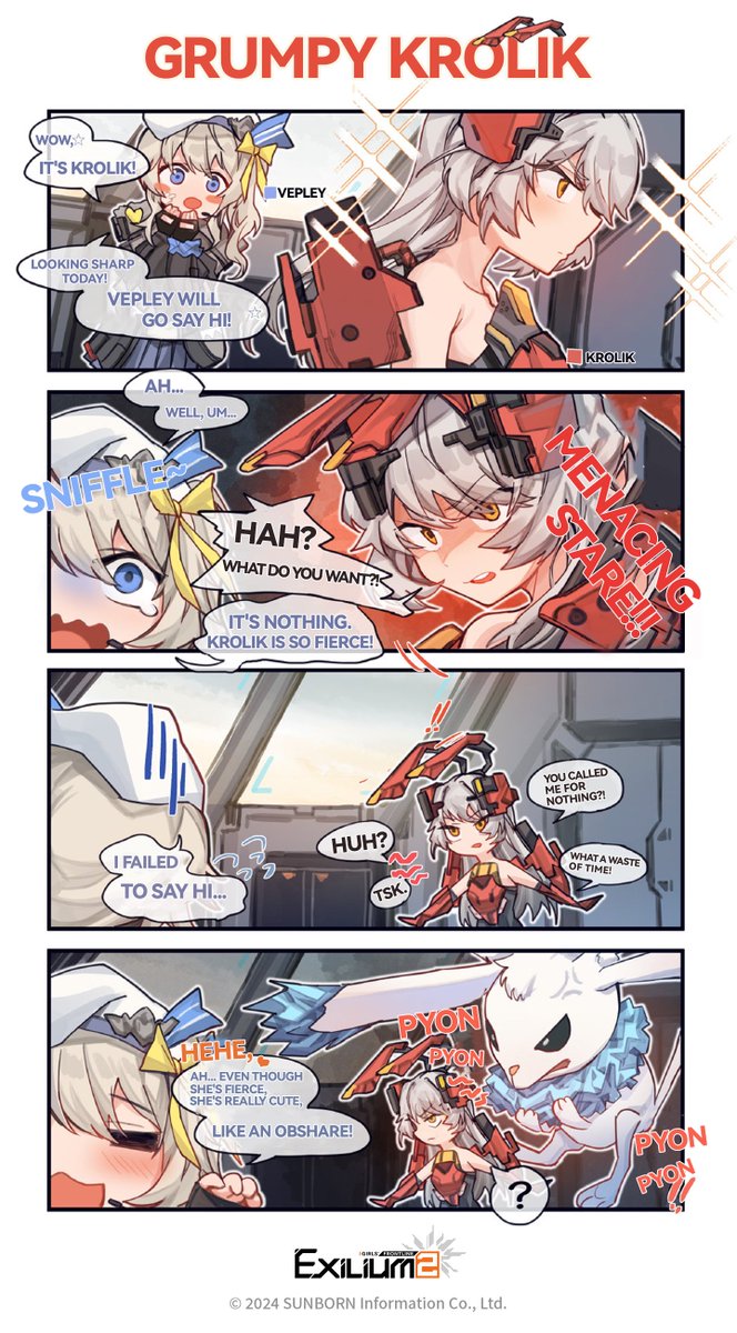 vepley and krolik (girls' frontline and 1 more) drawn by aningay