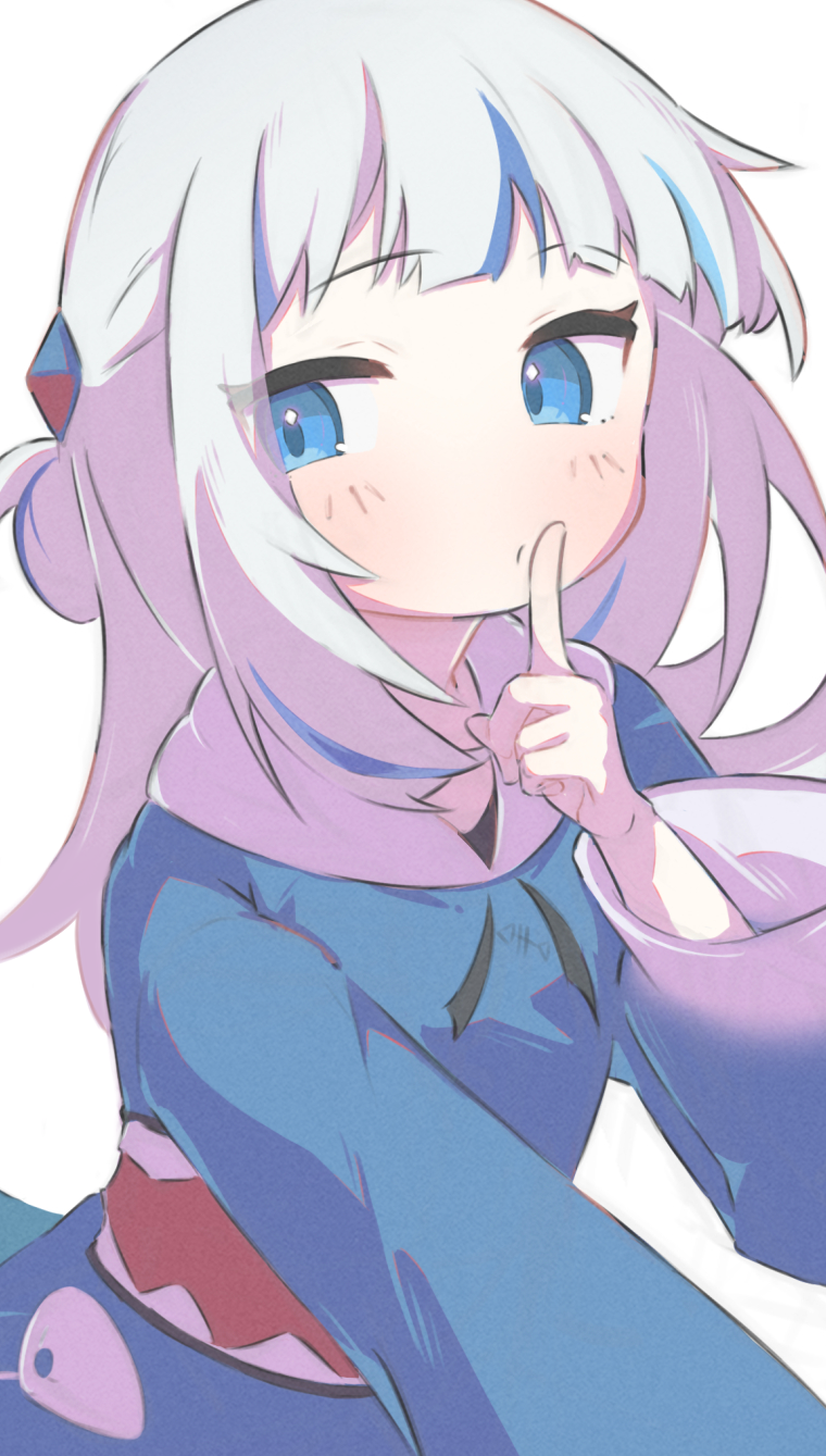 gawr gura (hololive and 1 more) drawn by inaririn